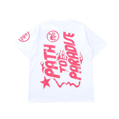 Hellstar "Path To Paradise" White T-Shirts