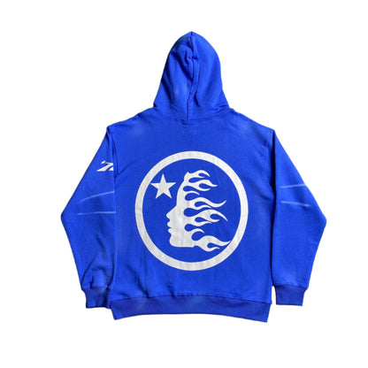 Hellstar "No Guts No Glory" Blue Hoodie