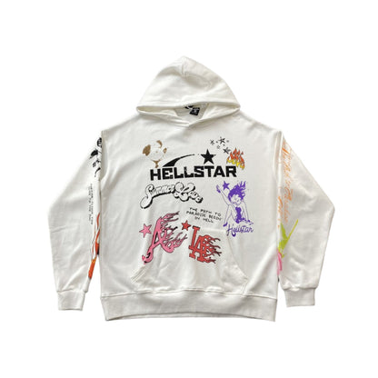 Hellstar White Hoodie