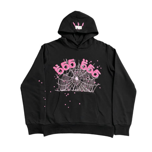 SP5DER ANGEL NUMBER HOODIE BLACK