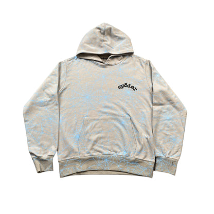 SP5DER AOP WEB HOODIE HEATHER GREY