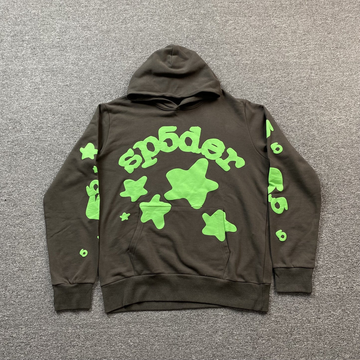 SP5DER BELUGA HOODIE SLATE GREY/GREEN