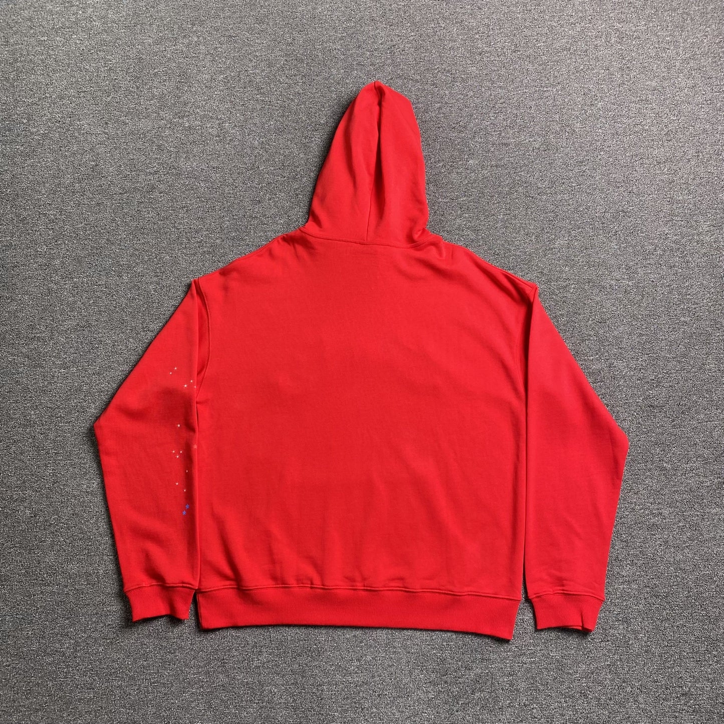 SP5DER WORLDWIDE RED ANGEL NUMBER 555 HOODIE RED