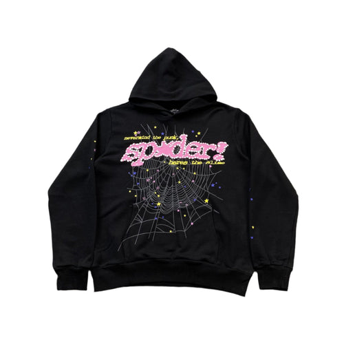 SP5DER P*NK V2 HOODIE BLACK